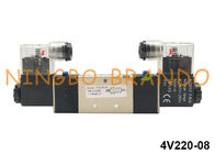 AirTAC Typ 5/2 Way 1/4 `` Pneumatyczny zawór elektromagnetyczny z podwójną cewką 24VDC 220VAC 4V220-08