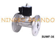 SUWF-35 1 1/4 &amp;#39;&amp;#39; Kołnierzowy zawór elektromagnetyczny wody ze stali nierdzewnej 24V 220V