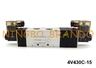 4V430C-15 Pneumatyczny zawór elektromagnetyczny typu Airtac 5/3-drożny 24V DC 220V AC