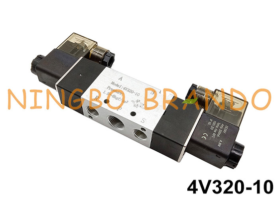 4V320-10 Pneumatyczny zawór elektromagnetyczny 3/8 '' 5/2 Way 24VDC 220VAC