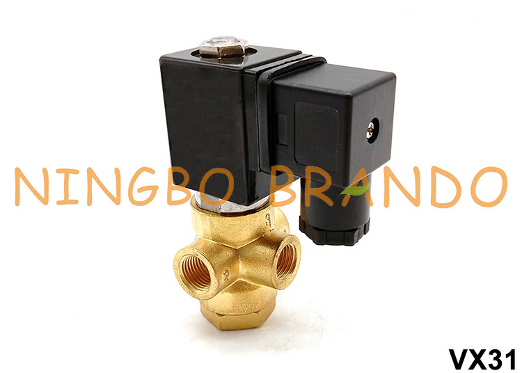 3/2 Way 1/8 &amp;#39;&amp;#39; 1/4 &amp;#39;&amp;#39; Mosiężny zawór elektromagnetyczny bezpośredniego działania 24V 220V VX31