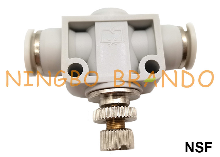 NSF Jednokierunkowy pneumatyczny regulator przepływu Zawór regulatora prędkości powietrza 4mm 6mm 8mm 10mm