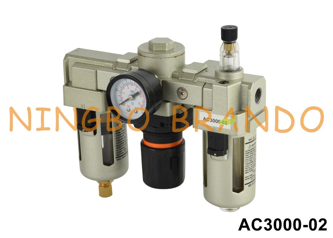 AC3000-02 1/4" SMC Typ Pneumatyczny regulator filtra lubrykator Oczyszczanie źródła powietrza
