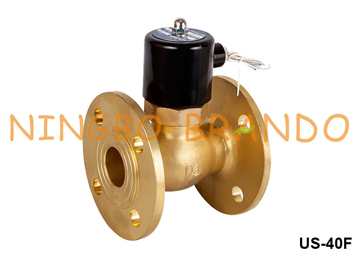 1-1/2' DN40 Flanka Woda Gorąca Pary Blaszowa Zawór Solenoidalny 220VAC 110VAC 24VDC