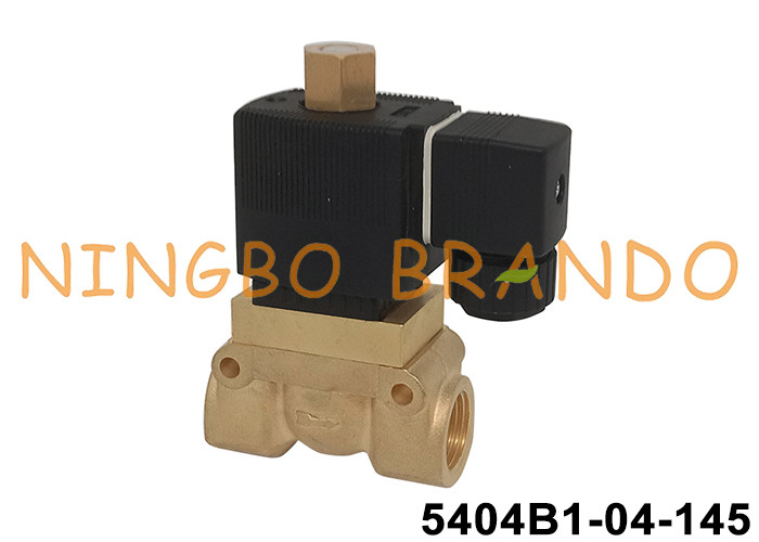 5404 Dwudrogowy wysokiego ciśnienia zwykle otwarty miedziany solenoidowy zawór 50 bar 24V 220V