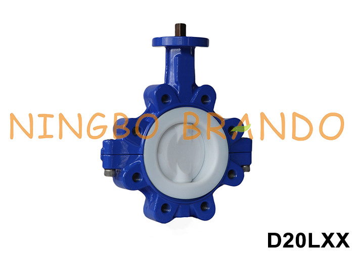 DN40 do DN600 Bezgłowy Zawór typu motyl z podszewką z PTFE