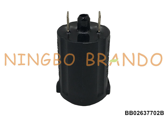 Czarna cewka elektromagnetyczna do pulsatora udojowego DELAVAL 12V 2.7W 2.8W EP100 EP2090