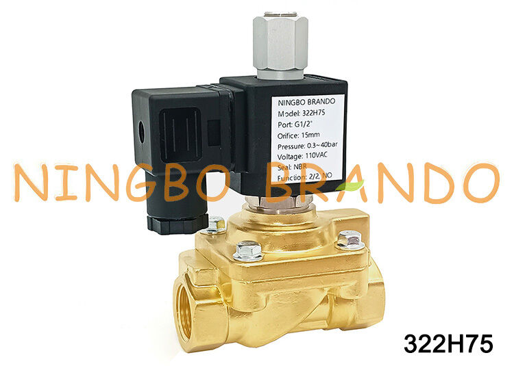 Parker Typ 322H75 1/2'' Normalnie otwarty zawór elektromagnetyczny 40 bar 24V 110V 220V