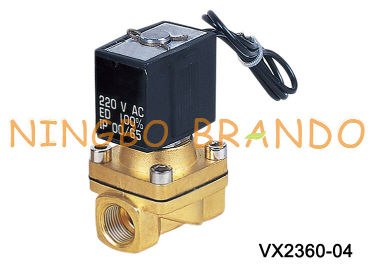 VX2360-04 1/2'' Typ SMC Mosiężny zawór elektromagnetyczny do wody i powietrza 220V 110V 24V