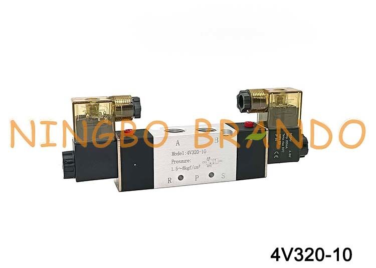 AirTAC Typ 4V320-10 DC12V 3/8'' Podwójny elektrozawór 5/2-drożny elektromagnetyczny zawór powietrza