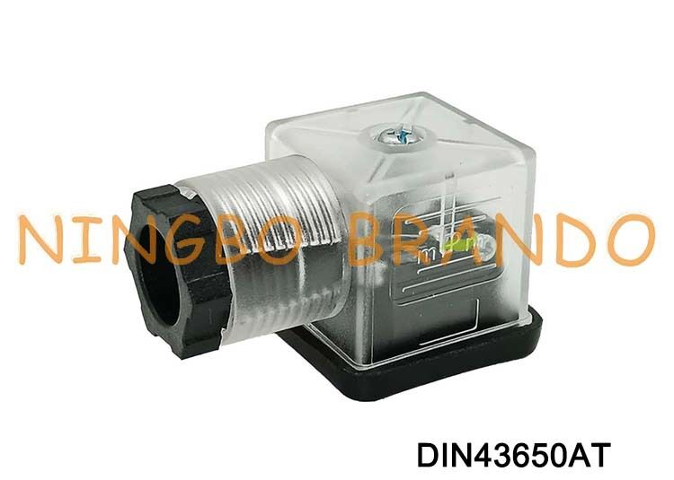 DIN43650A Złącze cewki zaworu elektromagnetycznego 18 mm przezroczyste DIN 43650 typ A