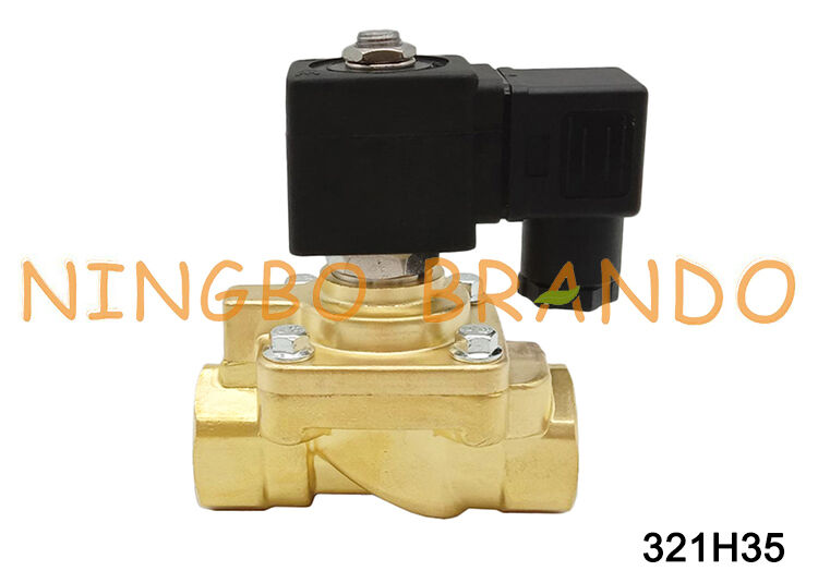 321H35 Wysokociśnieniowy zawór elektromagnetyczny typu Parker, 2-drogowy, 24 V DC, mosiądz G1/2 cala