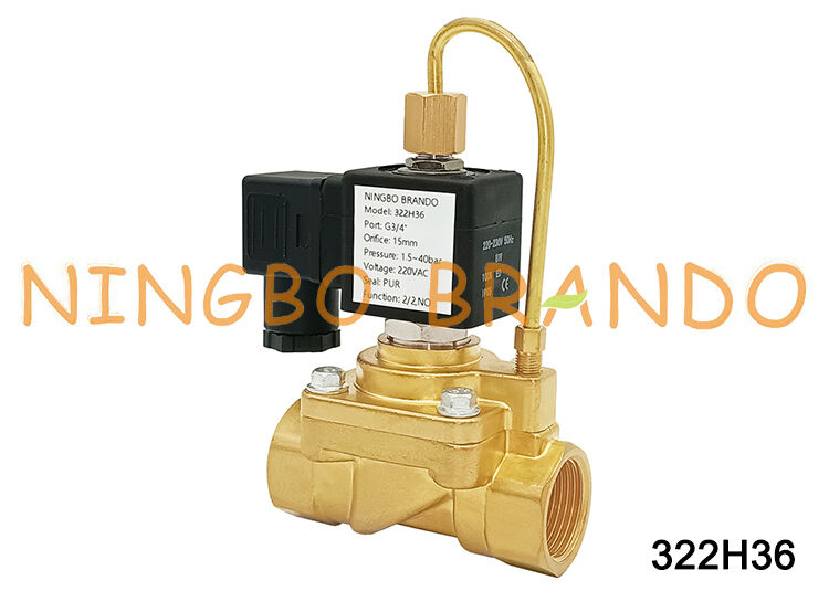 PARKER Typ 322H36 DC24V Normalnie otwarty zawór elektromagnetyczny 3/4 cala AC220V