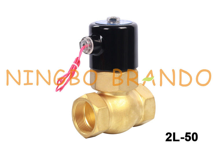 Typ UNI-D US-40 2L-40 1-1 / 2 &quot;2/2 Way NC Servo Pilot Sterowany mosiężny zawór elektromagnetyczny AC110V AC220V DC24V