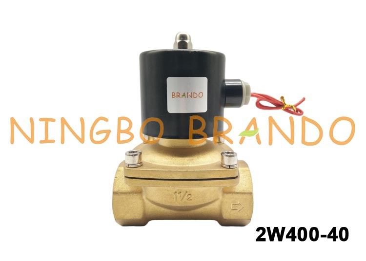 1-1 / 2 &quot;UNI-D Typ UW-40 2W400-40 Mosiężny zawór elektromagnetyczny sterujący przepływem do wodnego oleju gazowego