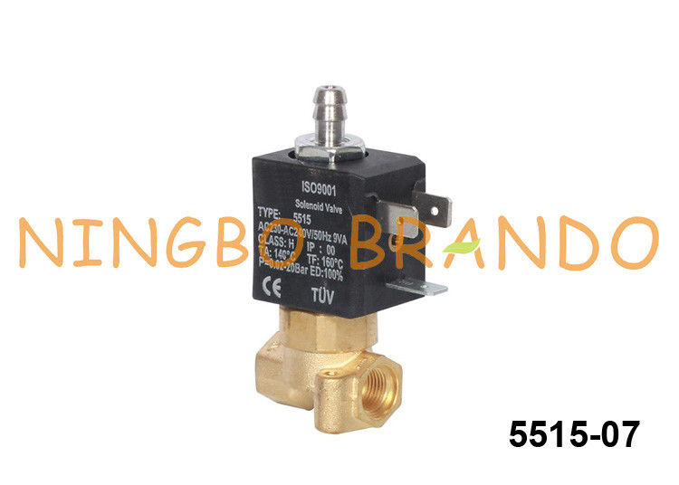 5515 Ceme Type 3 Way ekspres do kawy Mosiężny zawór elektromagnetyczny normalnie zamknięty 230v 24v