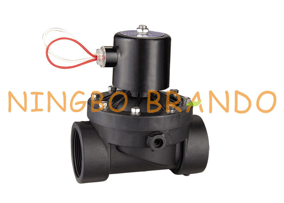 PA66 Nylon Plastikowy elektryczny zawór elektromagnetyczny wody 1 2 cale 12 V 24 V DC 110 V 220 V AC