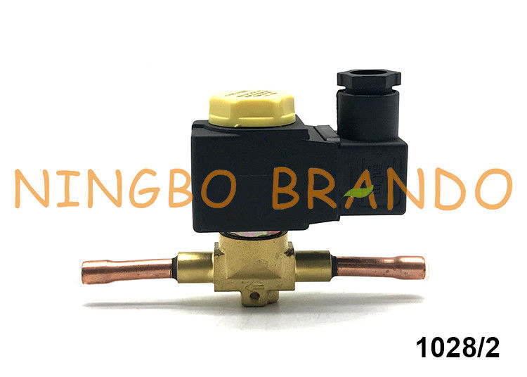 Zawór elektromagnetyczny z mosiądzu lutowniczego typu Castel 1/4 '' ODS 1028/2 1028 / 2A6
