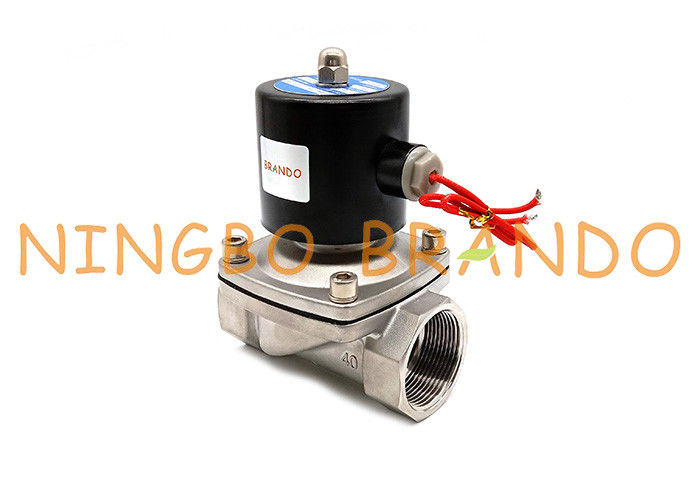 2S400-40 SUW-40 1-1 / 2 `` 1,5 '' Calowy zawór elektromagnetyczny NC ze stali nierdzewnej