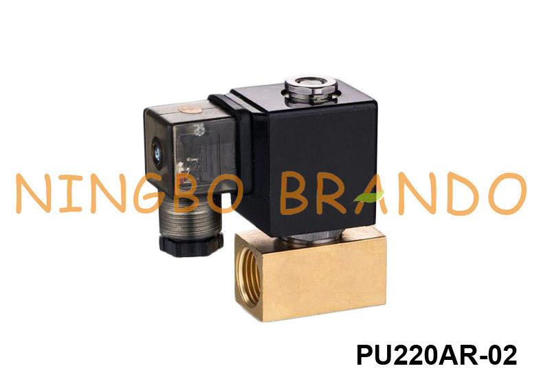 PU220AR-02 Shako Typ 1/4 &amp;#39;&amp;#39; Mosiężny zawór elektromagnetyczny 2-drożny NC 24VDC 220VAC