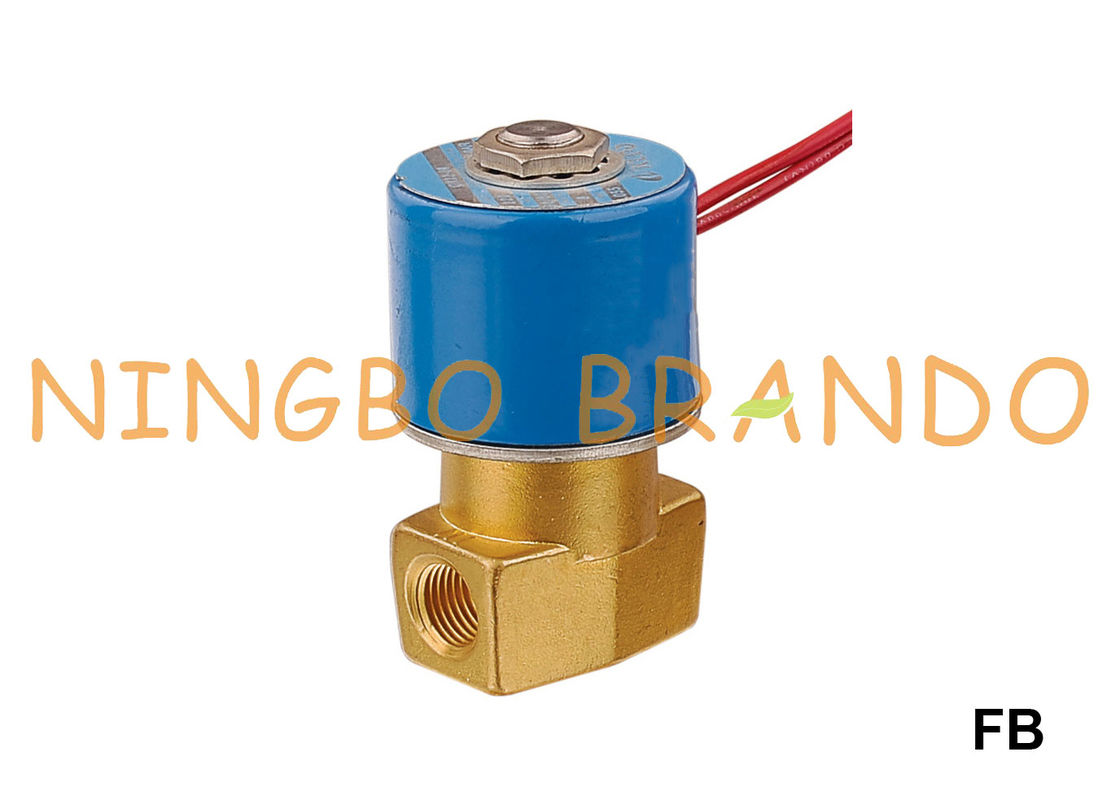1/4 &amp;#39;&amp;#39; 3/8&amp;#39;&amp;#39; KSD Typ 2/2 Way NC mosiężny zawór elektromagnetyczny FB2C FB2D FB2E FB3F