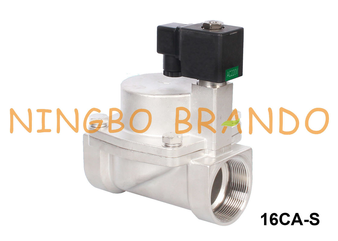 1-1/4 '' 1-1/2 '' 2 '' Elektryczny zawór elektromagnetyczny pary normalnie zamknięty 24 V 220 V