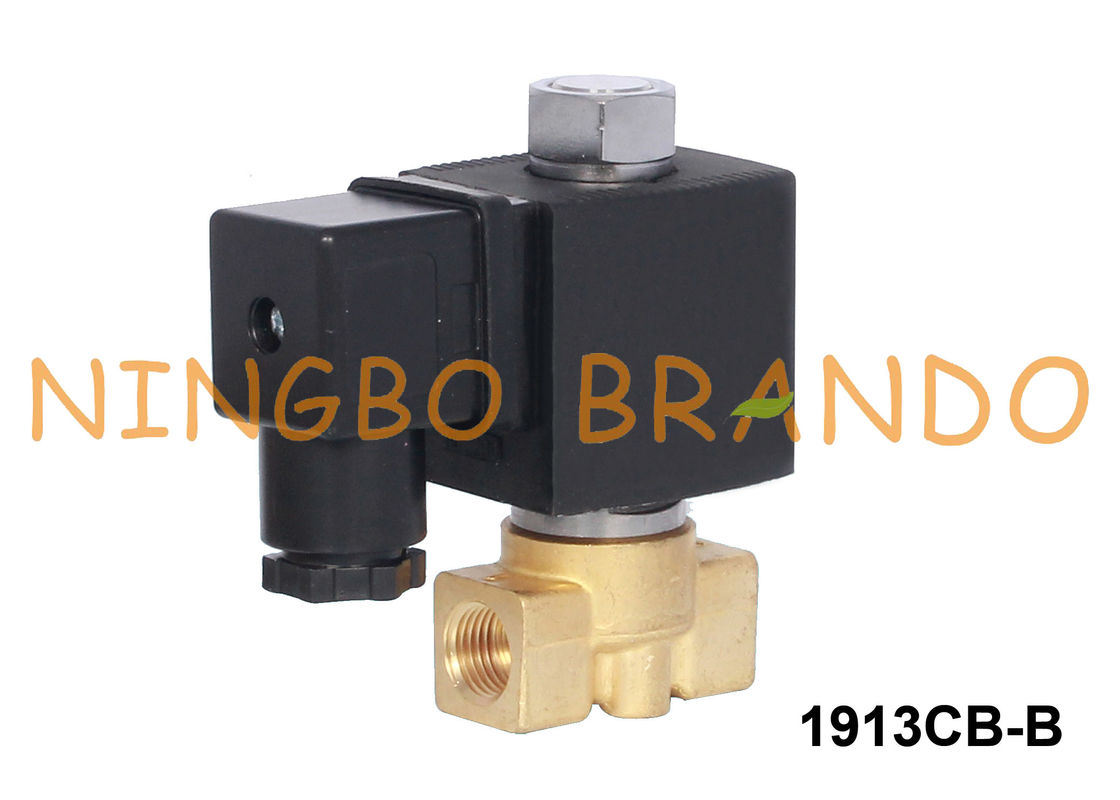 2-drogowy normalnie otwarty mosiężny zawór elektromagnetyczny Powietrze wodne 1/4 &amp;#39;&amp;#39; 24VDC 220VAC