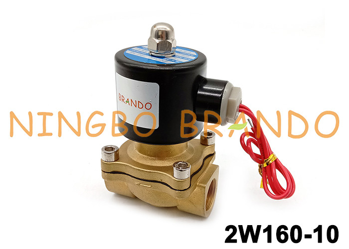 DC24V AC110V AC220V UW-15 2W160-15 1/2 cala NC mosiężny zawór elektromagnetyczny