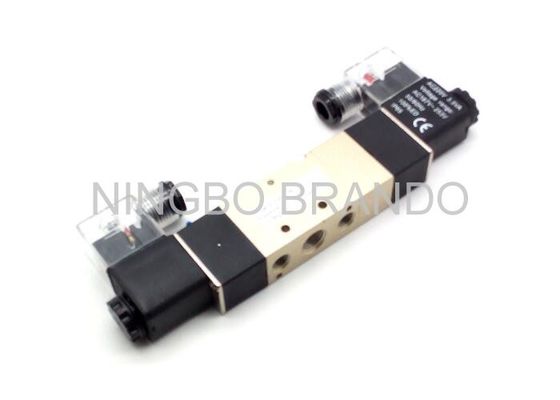 Close Type 5 way 3 position pneumatic valve , solenoid water valve