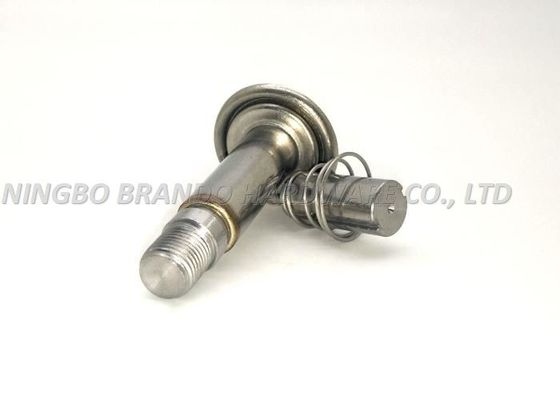 NC Thread Connection Solenoid Stem With Circular Seat / Compress Spring Movable Core
