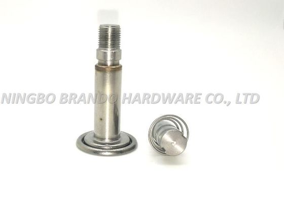 NC Thread Connection Solenoid Stem With Circular Seat / Compress Spring Movable Core