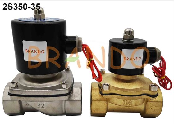 G 1-1/4'' Internal Threaded Water Solenoid Valve 2S350-35 AC 220V / DC 24V