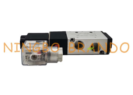 AC220V DC24V 1/4" PT Airtac Type Pneumatic Solenoid Valve 4V210-08 Pilot Operated 5/2 Way