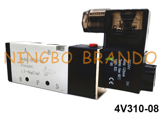 4V310-08 Airtac Typ 5/2-drogowy pneumatyczny zawór z pojedynczą cewką 24V 110V 220V