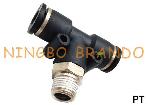 PT-G T Kształt męski rozgałęziony Tee Push In Connect Łączniki węży pneumatycznych