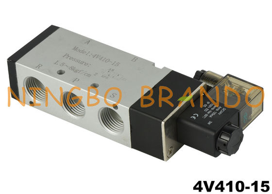 4V410-15 5/2 Way 1/2 '' pneumatyczny zawór elektromagnetyczny 24V DC 220V AC