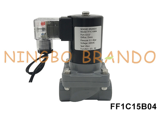 1/2'' Zawór przeciwkorrozyjny CPVC dla chemikaliów kwasowo-zasadowych 220V 110V 24V