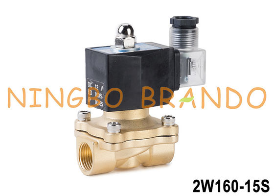 2W160-15 1/2'' 2 Way NC Brass Solenoid Valve z cewką IP65 24V 220V