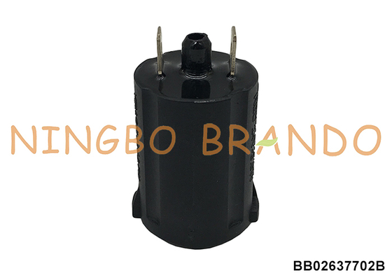 Czarna cewka elektromagnetyczna do pulsatora udojowego DELAVAL 12V 2.7W 2.8W EP100 EP2090