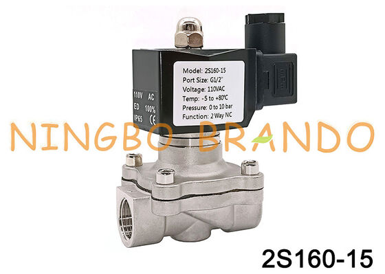 2S160-15 1/2 cala 2/2-drogowy zawór membranowy ze stali nierdzewnej