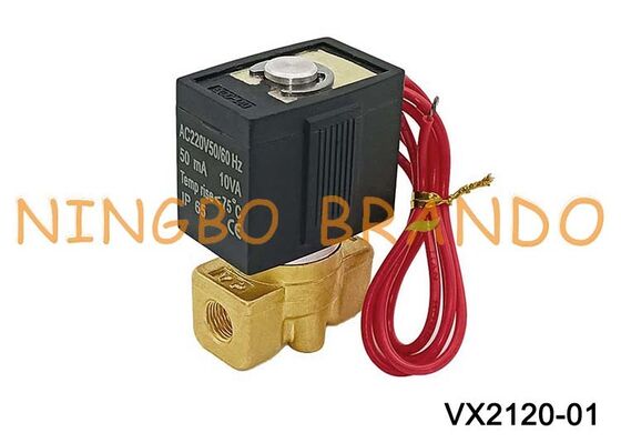 SMC Typ VX2120-01 Bezpośrednio sterowany 2-drogowy zawór elektromagnetyczny 1/8'' AC220V DC24V