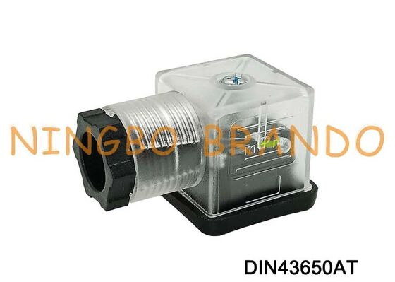 DIN43650A Złącze cewki zaworu elektromagnetycznego 18 mm przezroczyste DIN 43650 typ A