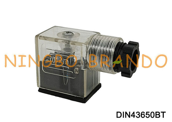 DIN43650B Złącze cewki zaworu elektromagnetycznego 11 mm przezroczyste DIN 43650 typ B