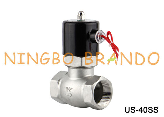 Zawór elektromagnetyczny typu UniD US-40 1-1/2'' 2/2-drogowy normalnie zamknięty stal nierdzewna