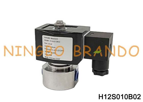 Wysokociśnieniowy zawór elektromagnetyczny ze stali nierdzewnej 500 bar 1/4 '' 220 V 110 V 24 V 12 V