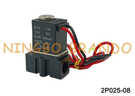 2P025-08 2-drogowy, normalnie zamknięty zawór elektromagnetyczny 1/4 cala, zawór bezpośredniego działania 2,5 mm
