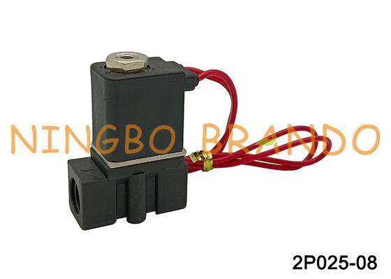 AC220V 2P025-08 1/4' 2/2 bezpośrednio działający plastikowy zawór magnetyczny pneumatyczny