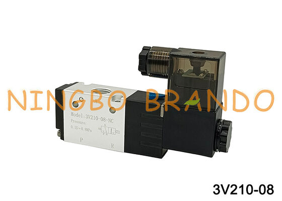 3V210-08 Pneumatyczny zawór elektromagnetyczny 3/2-drogowy zawór sterujący powietrzem 220 V 24 V