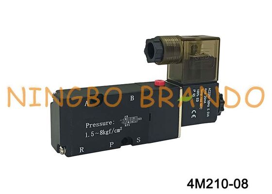 AirTAC Typ 4M210-08 Zawór elektromagnetyczny 5/2-drogowy pneumatyczny zawór kierunkowy