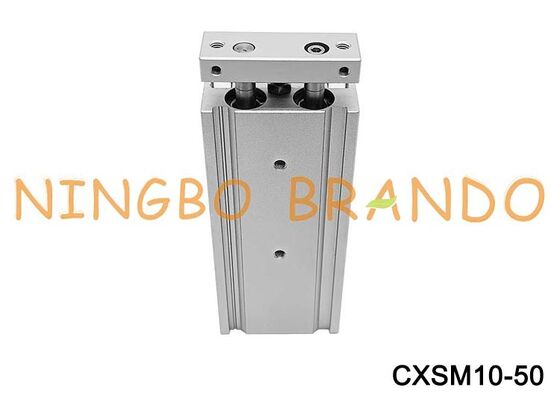 Siłownik SMC typu CXSM10-50 Cylinder prowadzony z podwójnym tłoczyskiem CXS
